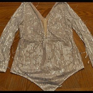 Mini dress Low cut V neck